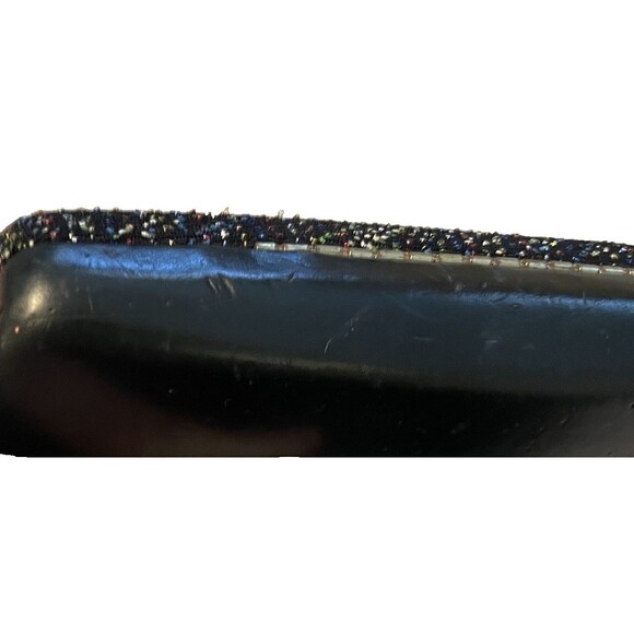 Vintage Giorgion Fendon Italy Hard Shell Clamshell Eyeglass Case Black Metallic - Picture 7 of 15